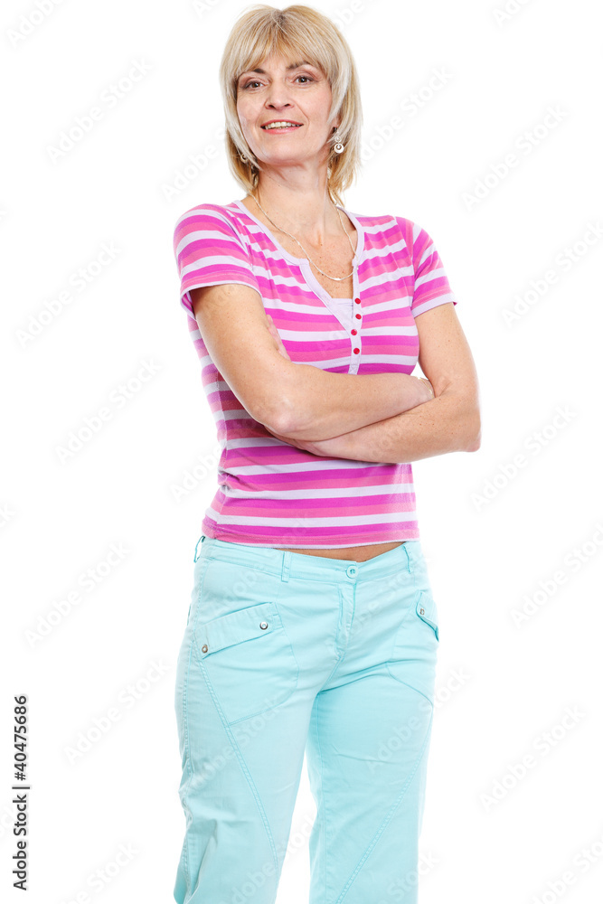 Portrait of happy middle age woman Portrait of happy middle age woman