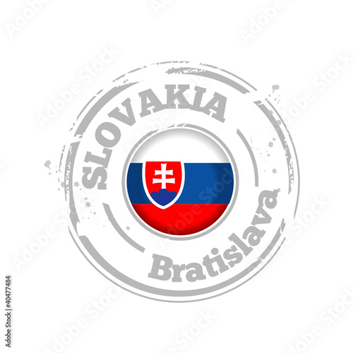 Canvas Print timbre slovaquie