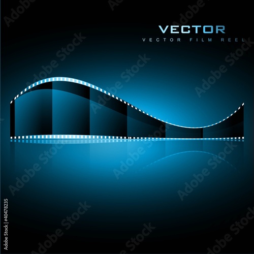 realistic vector shiny film ree
