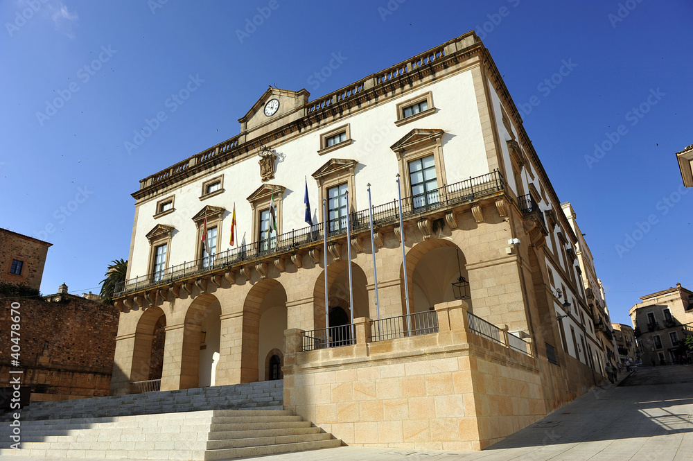 Fototapeta premium Ayuntamiento de Cáceres