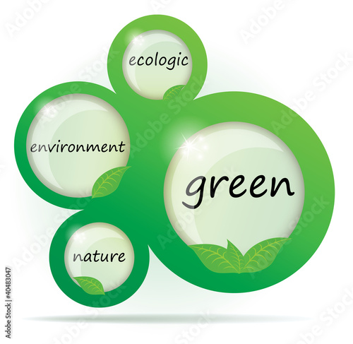 Eco green abstract web design