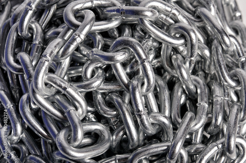background of metal chains