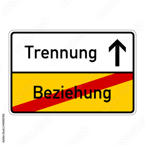 ortsschild beziehung trennung I