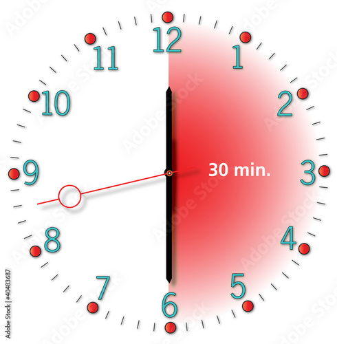 half an hour