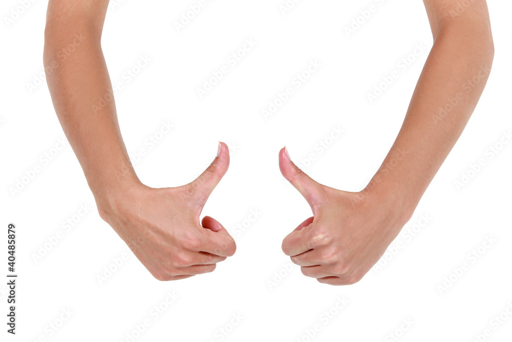 Thumbs-up gesture
