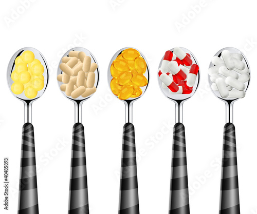 spoons of pills