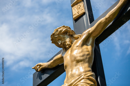 Jesus on a Crucifix photo