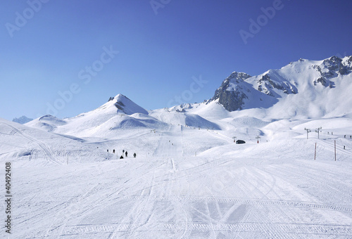 ski slope in 3 Vallees