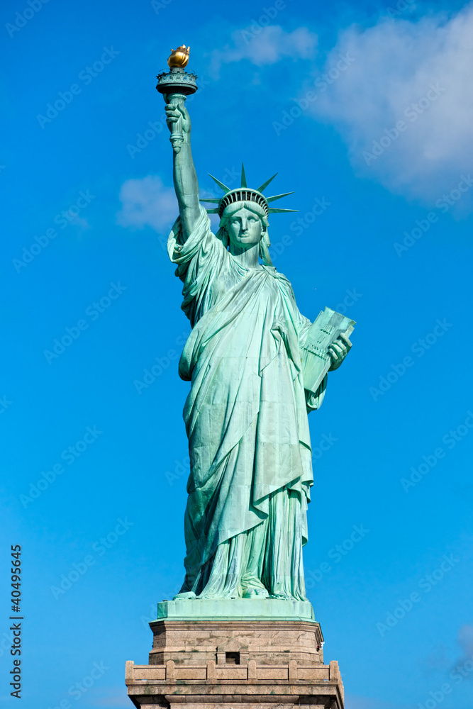 Naklejka premium Amerykański symbol - Statua Wolności. Nowy Jork, USA.