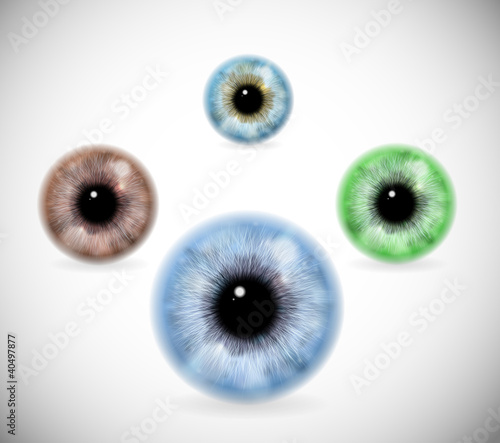 Pupils of different colors