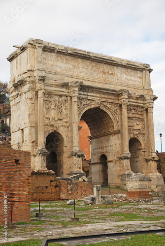 The Arch of Septimius Severus in the Roman Forum