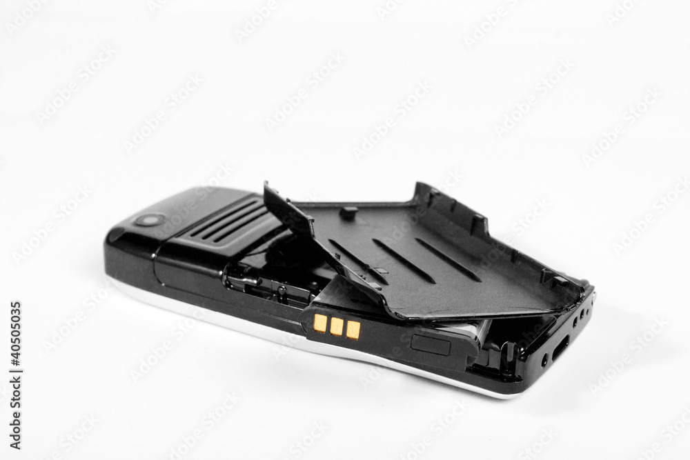 disassembled mobile cellular phone disassembled mobile cellular phone