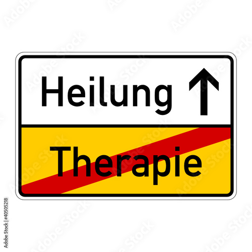 ortsschild therapie heilung I