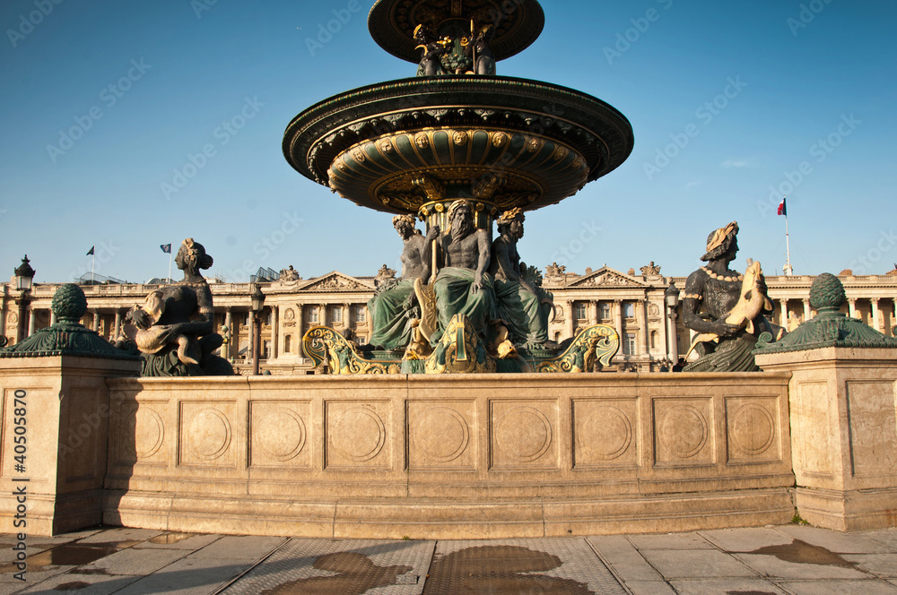 fontaine place de la concorde à Paris