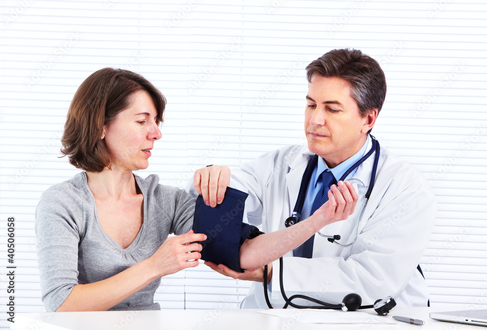 Fototapeta premium Doctor and patient woman.