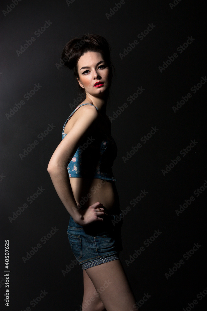 Fashion portrait of sensual woman Fashion portrait of sensual woman