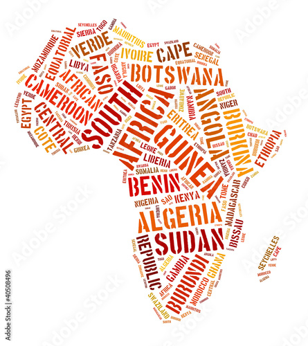 Africa continent text graphic illustration photo