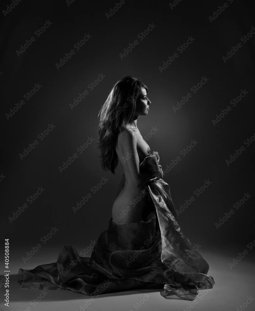 Artistic Nude Woman in Studio Stock Photo | Adobe Stock