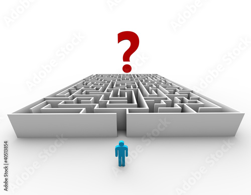 Question mark maze concept design