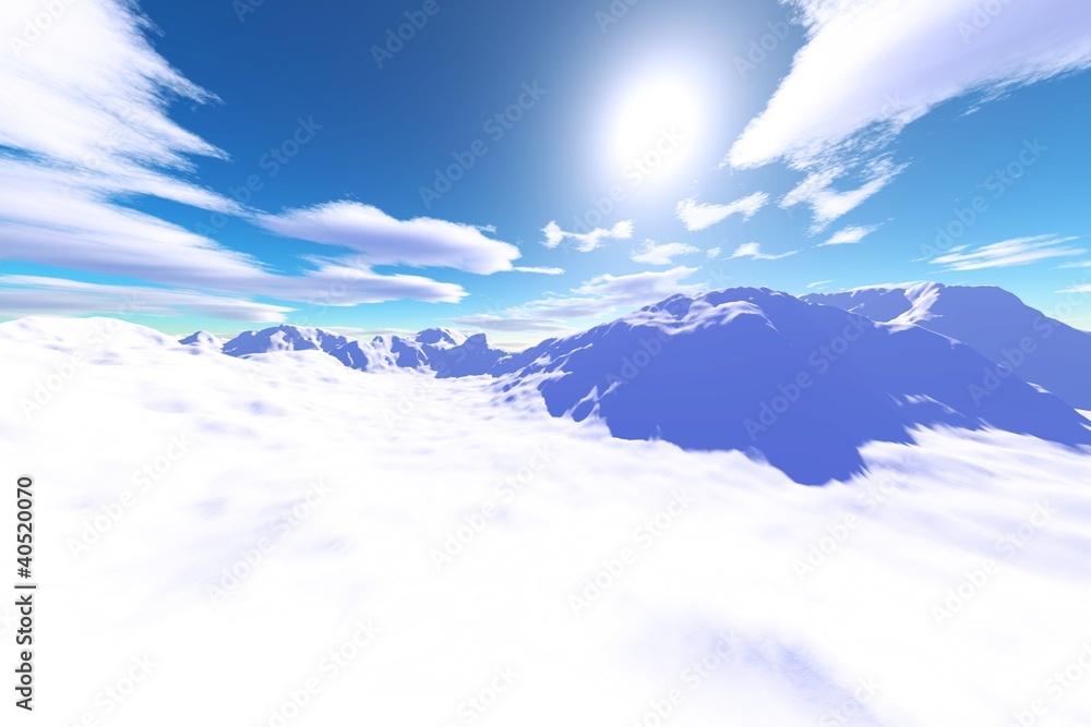 Foto Winter im Gebirge