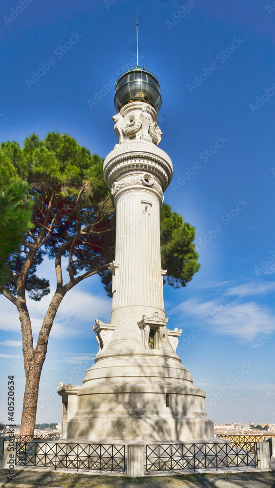 Manfredi Lighthouse in Rome, Italy.