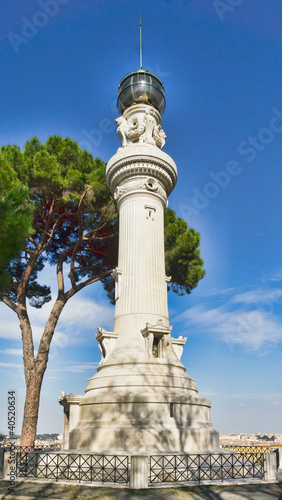 Manfredi Lighthouse in Rome  Italy.