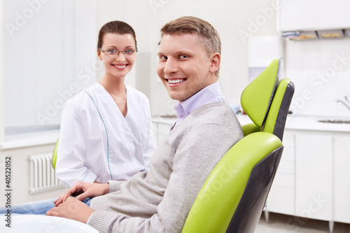 The patient at the dentist