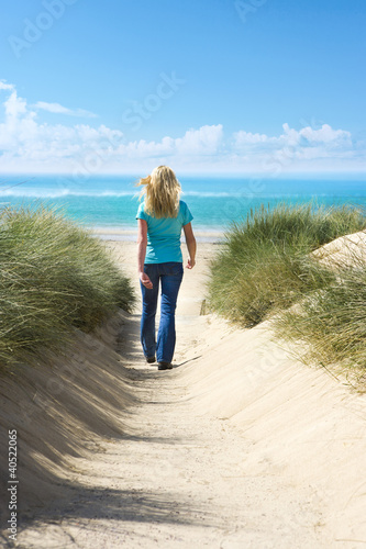 Weg zum Strand