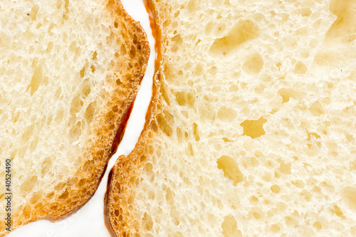 white bread crusts