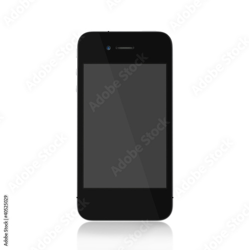 smartphone  front on blank