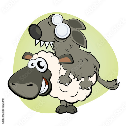schaf wolf cartoon
