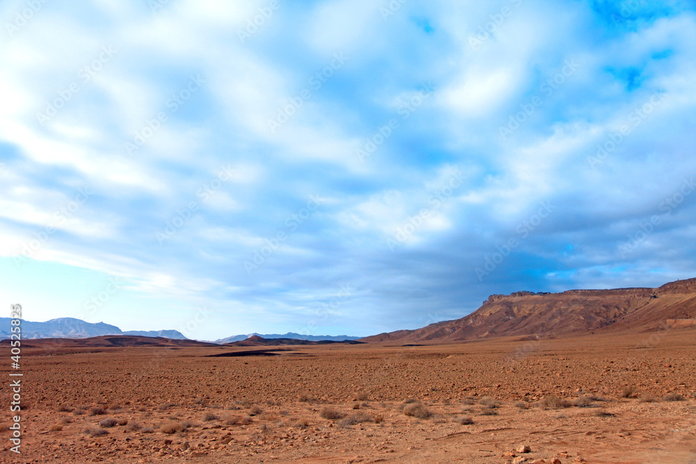 the sky over the desert