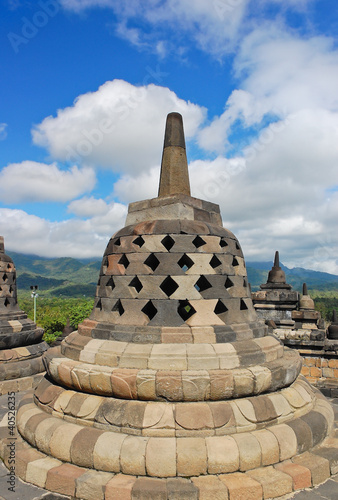 Borobudur stupa in Central Java, Indonesia