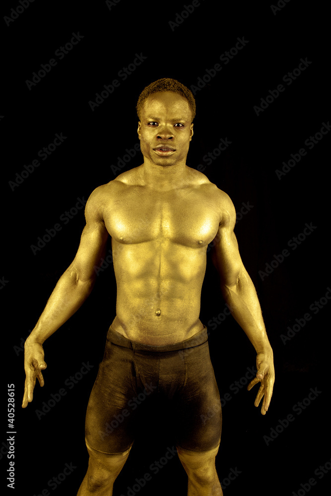 Naklejka premium stand gold