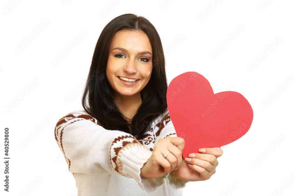 Heart on the palm - love symbol Heart on the palm - love symbol