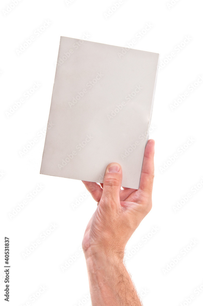 Holding a book Holding a book