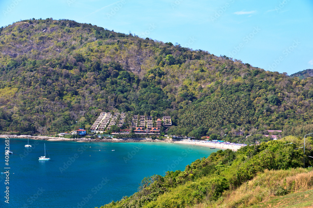 Nai Harn beach from viewpoint, Phuket, Thailand Nai Harn beach from viewpoint, Phuket, Thailand