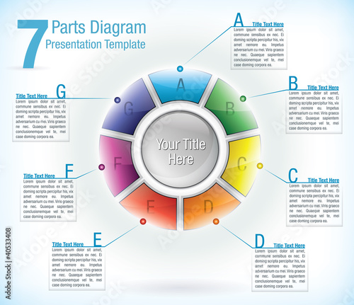 Segmented wheel presentation template