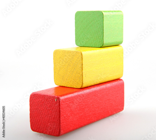 Wooden building blocks