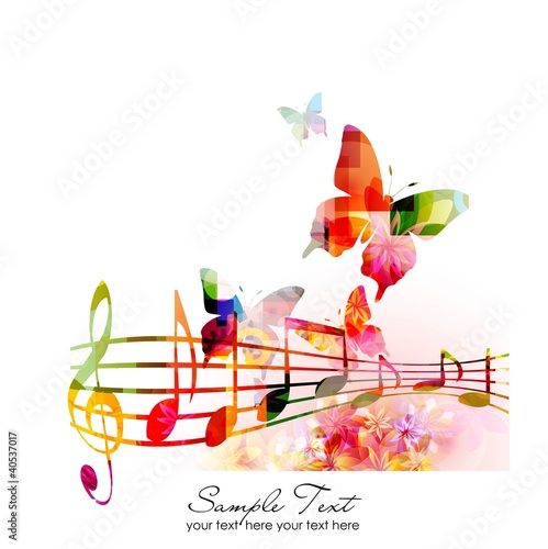 colorful music background