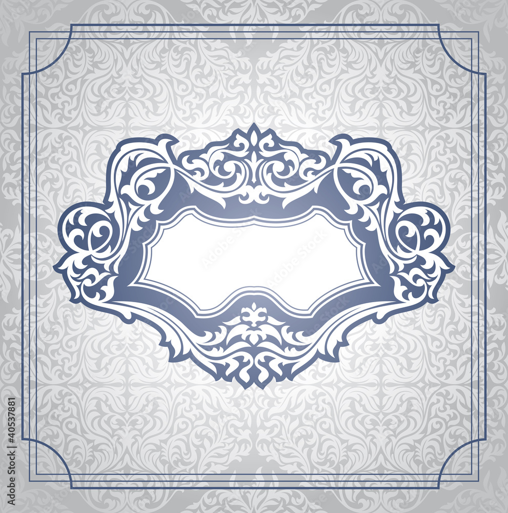 abstract floral frame abstract floral frame