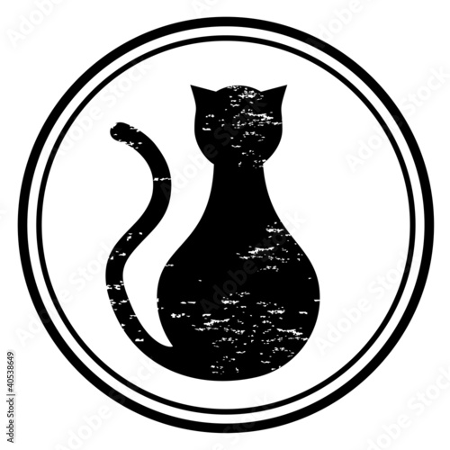 Icono de gato negro