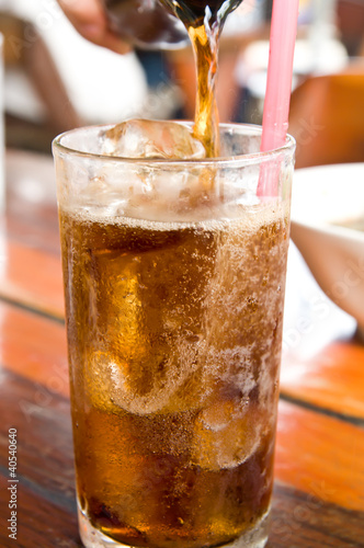 black water in glass