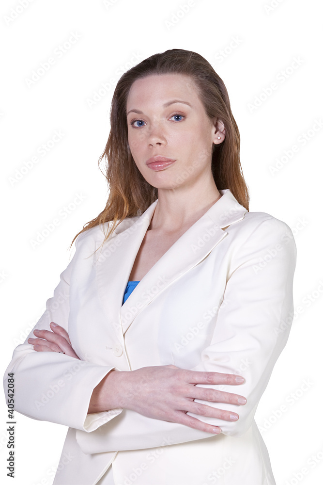 Cute Businesswoman with her arms crossed Cute Businesswoman with her arms crossed