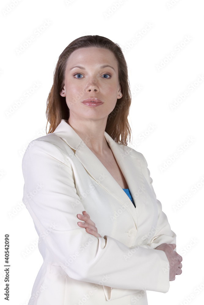 Cute Businesswoman with her arms crossed Cute Businesswoman with her arms crossed