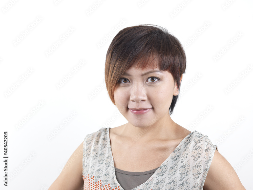 Asian chinese woman smiling Asian chinese woman smiling