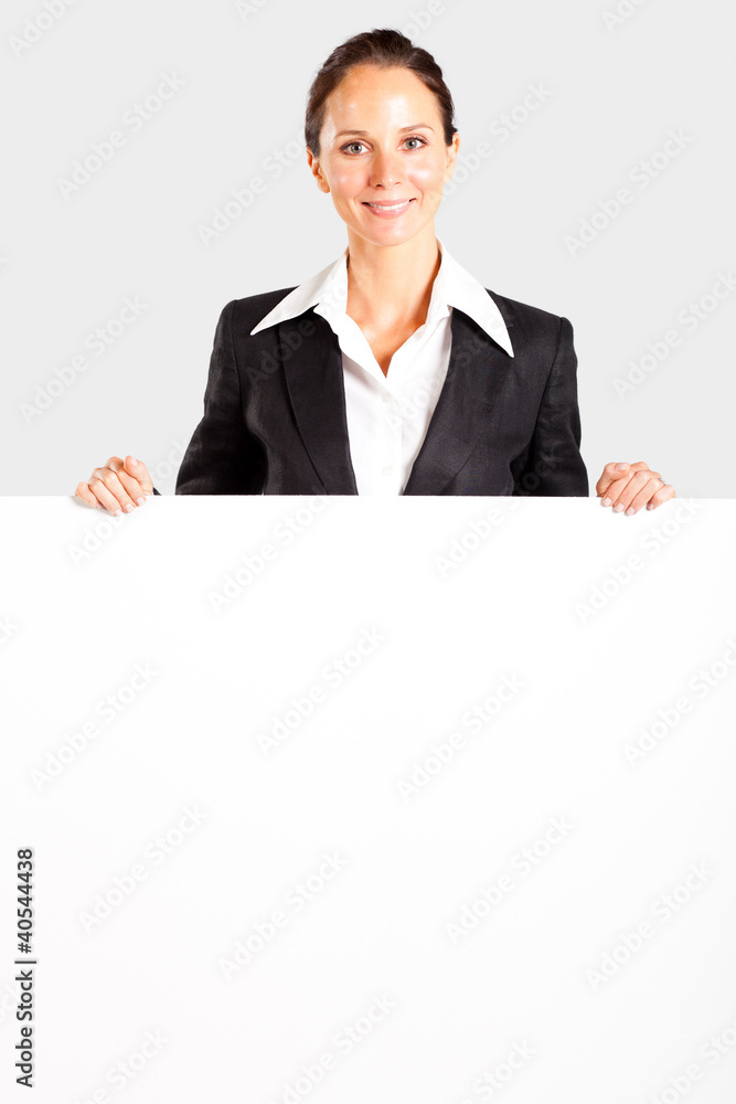 pretty mid age businesswoman behind white board pretty mid age businesswoman behind white board