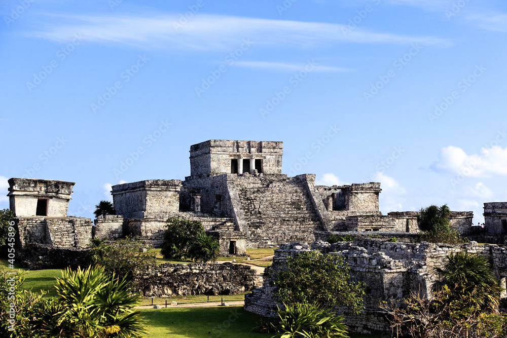 The famous archaeological ruins of Tulum in Mexico