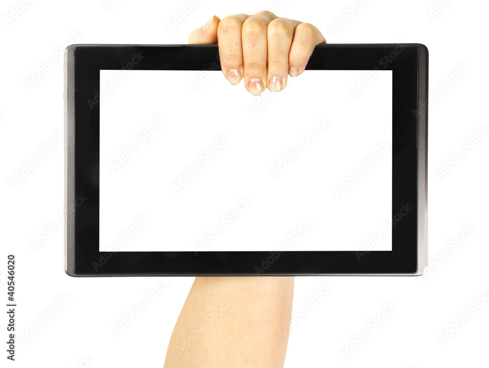 Tablet in woman hands Tablet in woman hands