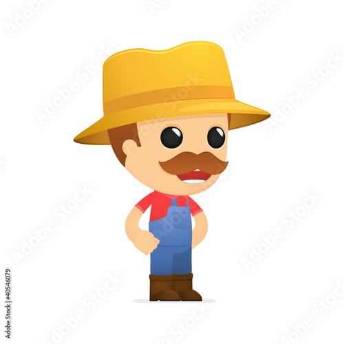 funny cartoon farmer